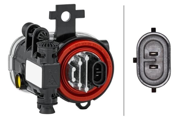 Hella LED Right Front Fog Light for Nissan & Renault, OEM quality, OEM 261504122R - View 2