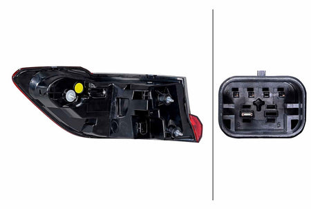 BMW 3 Series Right Rear Light, Hella OEM, OEM 5A3BC66-02 - View 3