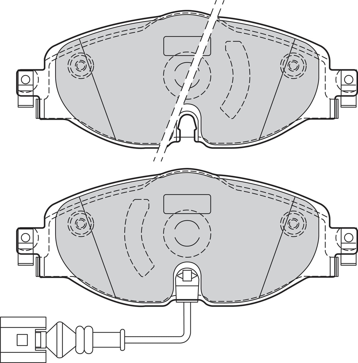 Valeo Front Brake Pad Set for Volkswagen, Seat & more, OEM quality, OEM 5Q0698151, MPN 302145