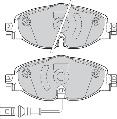 Valeo Front Brake Pad Set for Volkswagen, Seat & more, OEM quality, OEM 5Q0698151, MPN 302145
