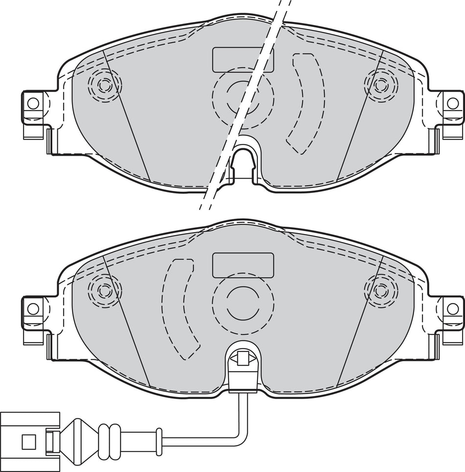 Valeo Front Brake Pad Set for Volkswagen, Seat & more, OEM quality, OEM 5Q0698151, MPN 302145