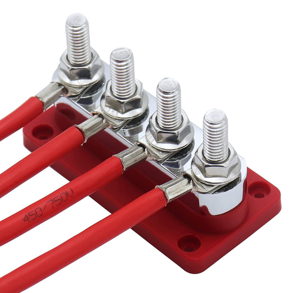 High Current Copper Bus Bar Terminal - OEM 4-STUD | Eurowagens - View 5