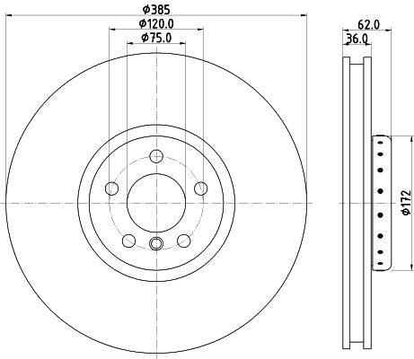 Hella Brake Disc for BMW, OEM quality, OEM 34116782068 - View 4