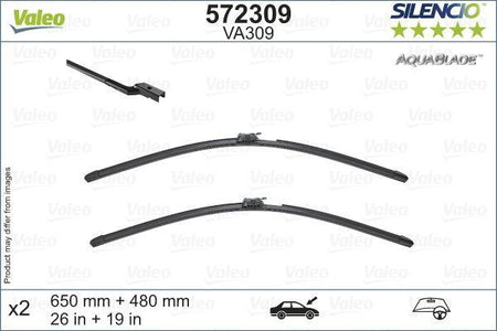 Volvo XC60 Front Wiper Blade Set, Valeo OEM, OEM 31490721 - View 3