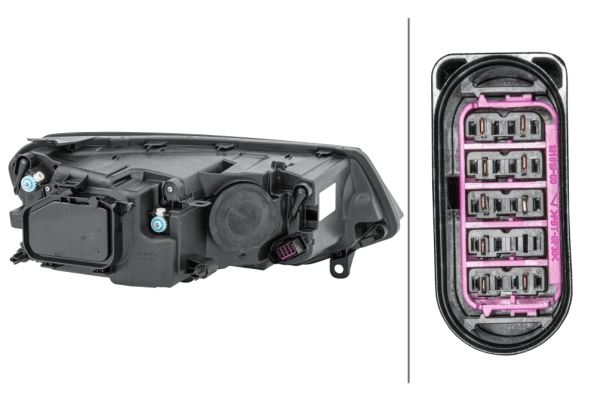 Volkswagen Touareg Left Headlight | Hella OEM 7P1 941 005 - View 2