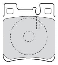 Valeo Rear Brake Pad Set for Chrysler & Mercedes-Benz, OEM quality, OEM 0024200520, MPN 301617