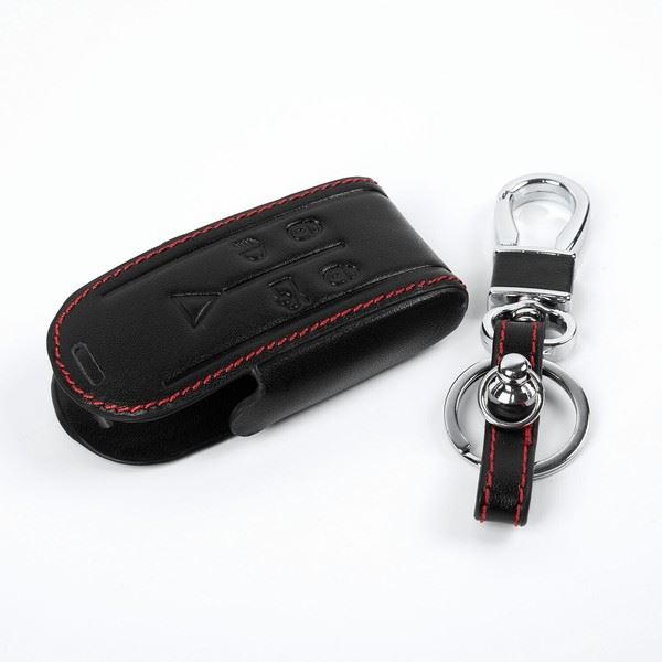 Leather Key Case Keychain - for Jaguar | Eurowagens - View 2