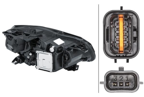 Hella LED DRL Left Headlight for Renault, OEM quality, OEM 260603743R - View 3