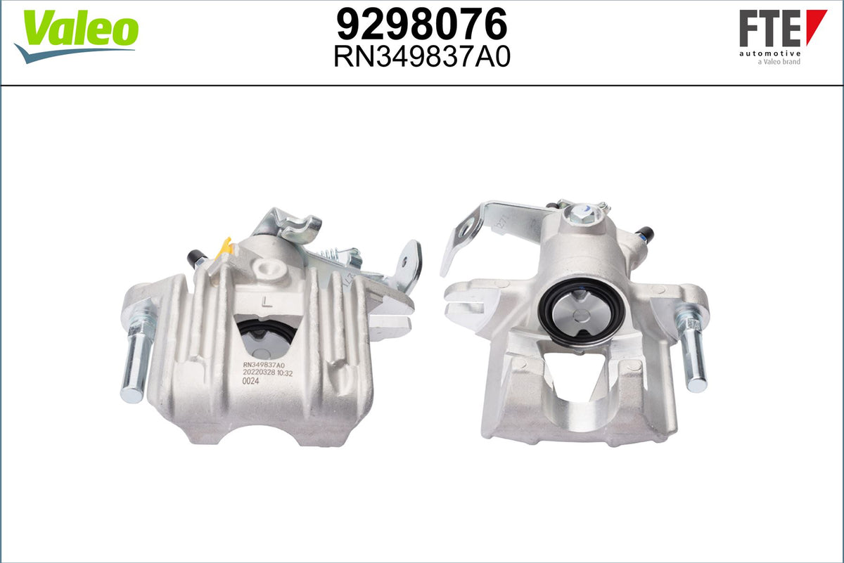 Valeo Left Brake Caliper Left for Vauxhall & Chevrolet, OEM quality, OEM 542296, MPN 9298076