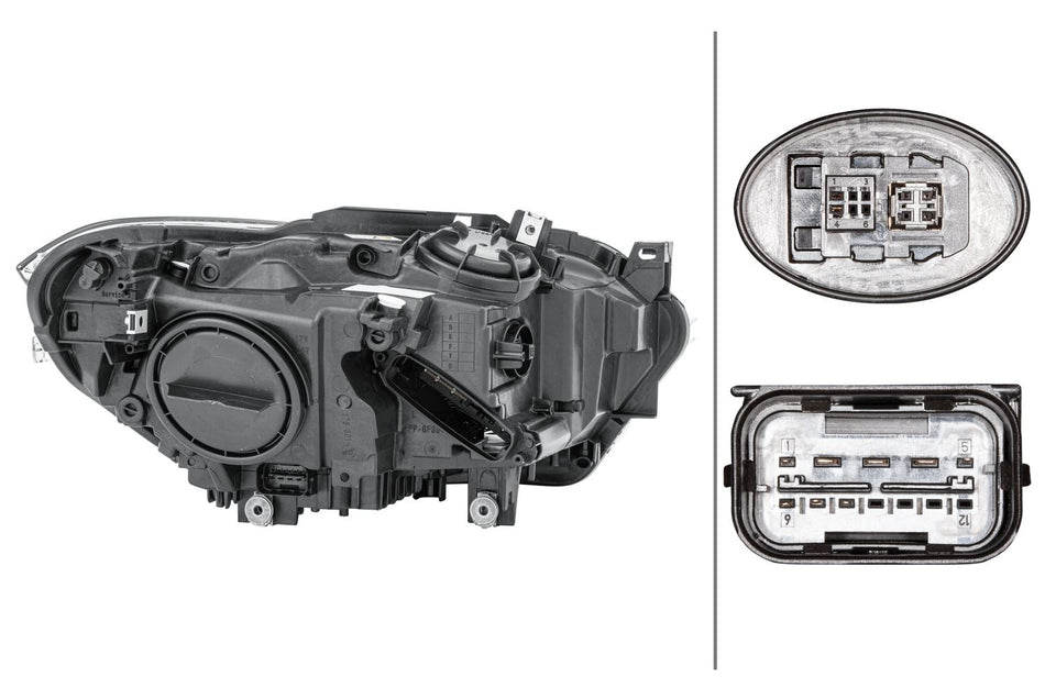 BMW 1 Series Left Headlight | Hella OEM 63 11 7 229 677 - View 2