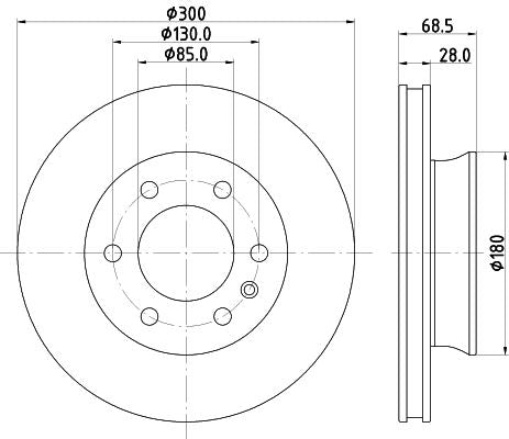 Hella Brake Disc for Mercedes-Benz, OEM quality, OEM 9064210112 - View 5