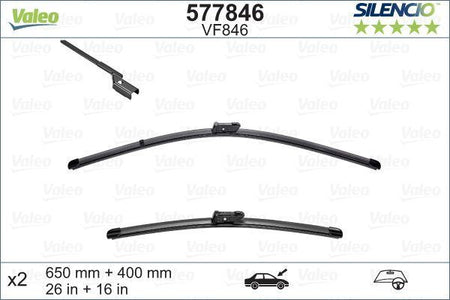 Toyota Avensis Front Wiper Blade Set, Valeo OEM, OEM 8521205110 - View 5
