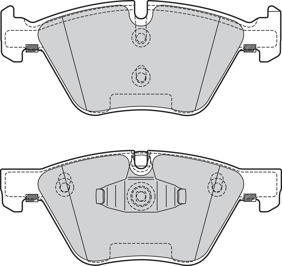 Valeo Front Brake Pad Set for BMW, OEM quality, OEM 34 11 2 288 856, MPN 302132