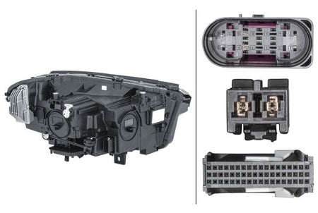 Mercedes-Benz GLA Left Headlight, Hella OEM, OEM A2479066501 - View 4