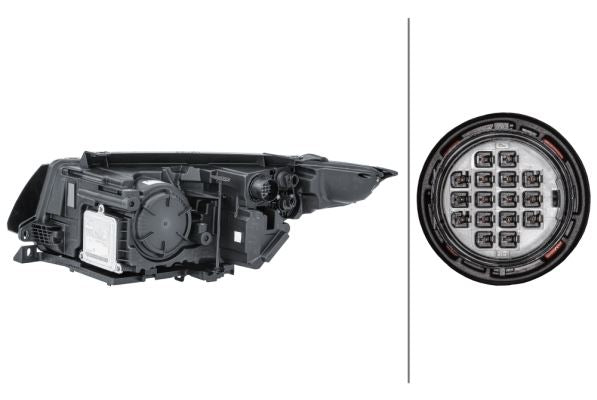Hella Bi-Xenon Right Headlight – Land Rover & Austin | OEM BJ32-13W029-HE - View 2