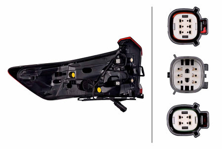 Volvo C40 Right Rear Light, Hella OEM, OEM 32133817 - View 4
