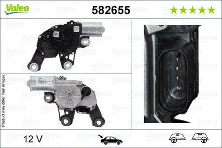 Valeo Rear Wiper Motor for Audi, OEM quality, OEM 4M0955711A, MPN 582655