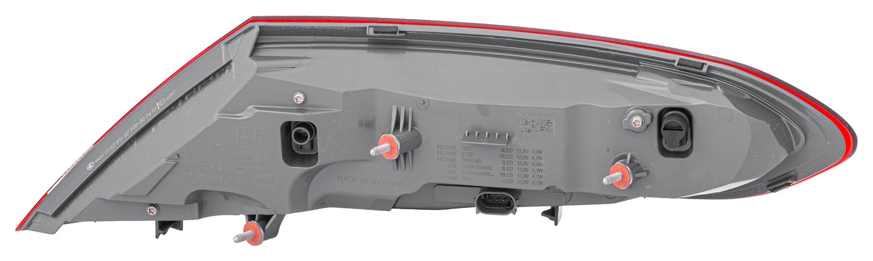 Mercedes-Benz C-Class Left Rear Light, Hella OEM, OEM 205 906 63 00 - View 3
