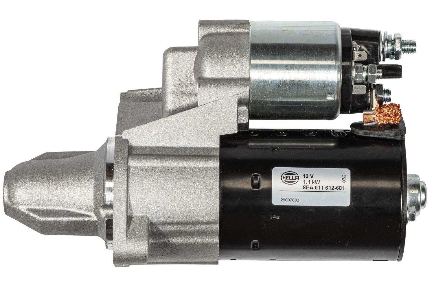 Hella Starter Motor for Mercedes-Benz, OEM quality, OEM 0061510501, MPN 8EA 011 612-681