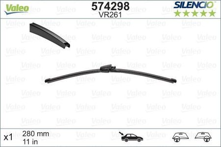 Valeo Rear Wiper Blade for Volkswagen, Skoda & more, OEM quality, OEM A3397008045, MPN 574298
