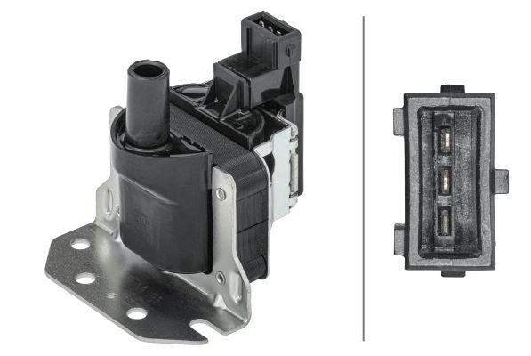 Volkswagen Golf Ignition Coil, Hella OEM, OEM 377 905 105 B, MPN 5DA 358 168-501