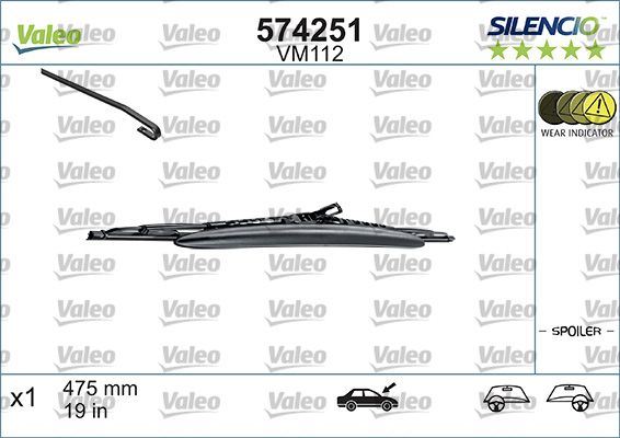 Valeo Front Wiper Blade for Seat, Citroen & more, OEM quality, OEM 6N0955427A, MPN 574251