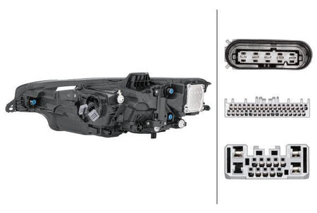 Hella LED Right Headlight for Volvo, OEM quality, OEM 31468216 - View 2