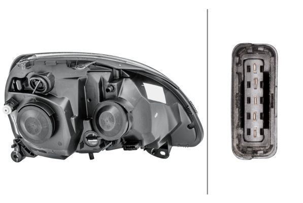 Hella Left Headlight for Renault, OEM quality, OEM 7701057655 - View 2