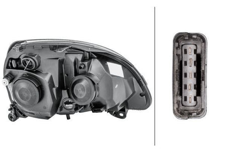 Hella Left Headlight for Renault, OEM quality, OEM 7701057655 - View 2
