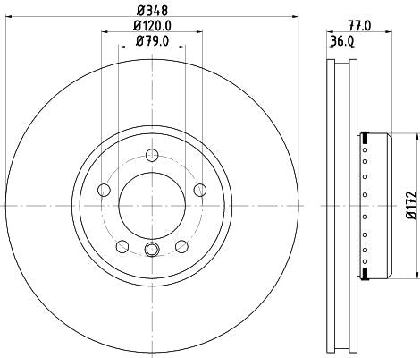 Hella Brake Disc for BMW, OEM quality, OEM 34116766871 - View 2