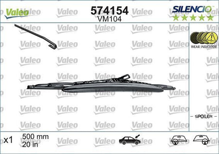 Valeo Front Wiper Blade for Vauxhall, Honda & more, OEM quality, OEM 61618389573 - View 3