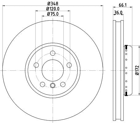 Hella Brake Disc for BMW, OEM quality, OEM 34116785670 - View 3