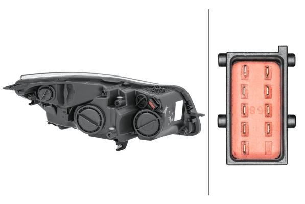 Hella Left Headlight – Vauxhall | OEM 12 16 740, MPN 1EJ 009 630-311 - View 2