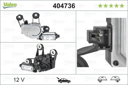 Valeo Rear Wiper Motor for Ford, OEM quality, OEM 1141045, MPN 404736