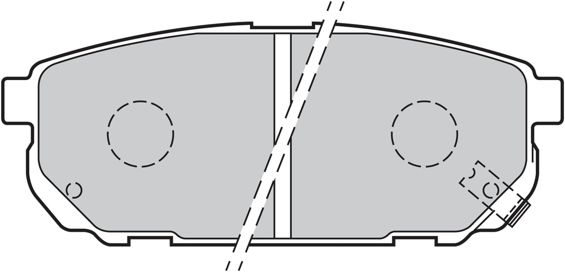 Valeo Rear Brake Pad Set for Kia, OEM quality, OEM 58302-3ED00, MPN 301823