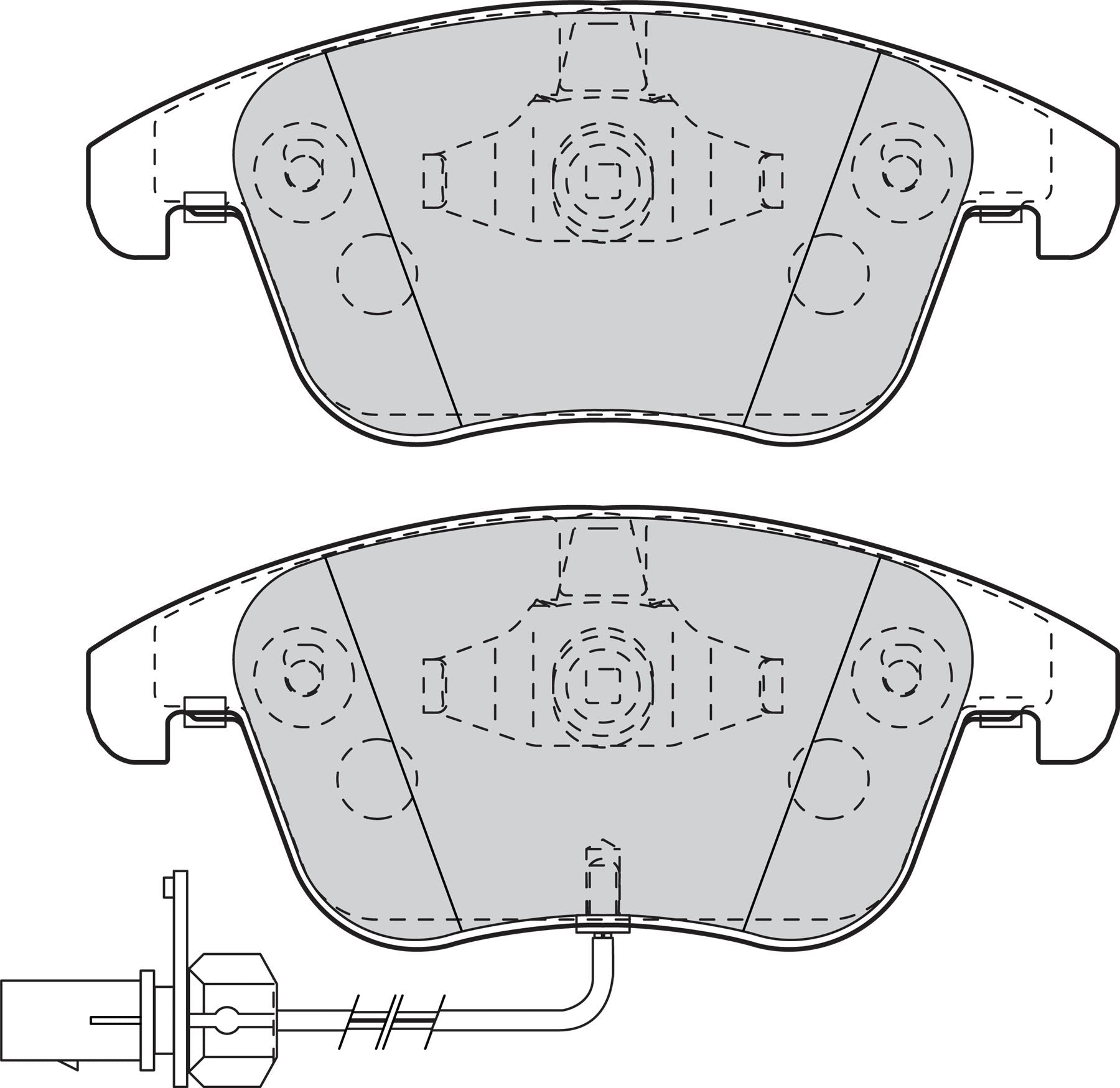 Valeo Front Brake Pad Set for Audi, OEM quality, OEM 8K0698151A, MPN 302098