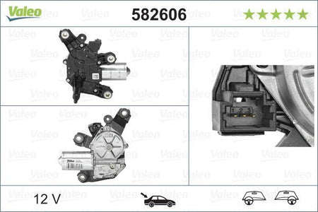 Valeo Rear Wiper Motor for Dacia, OEM quality, OEM 287102467R, MPN 582606