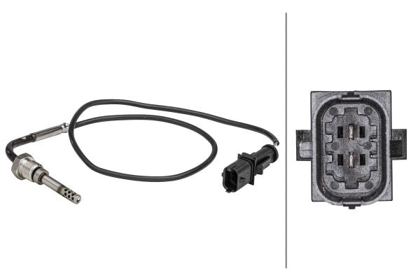 Lancia Delta III Exhaust Gas Temperature Sensor, Hella OEM, OEM 51802893, MPN 6PT 358 181-251