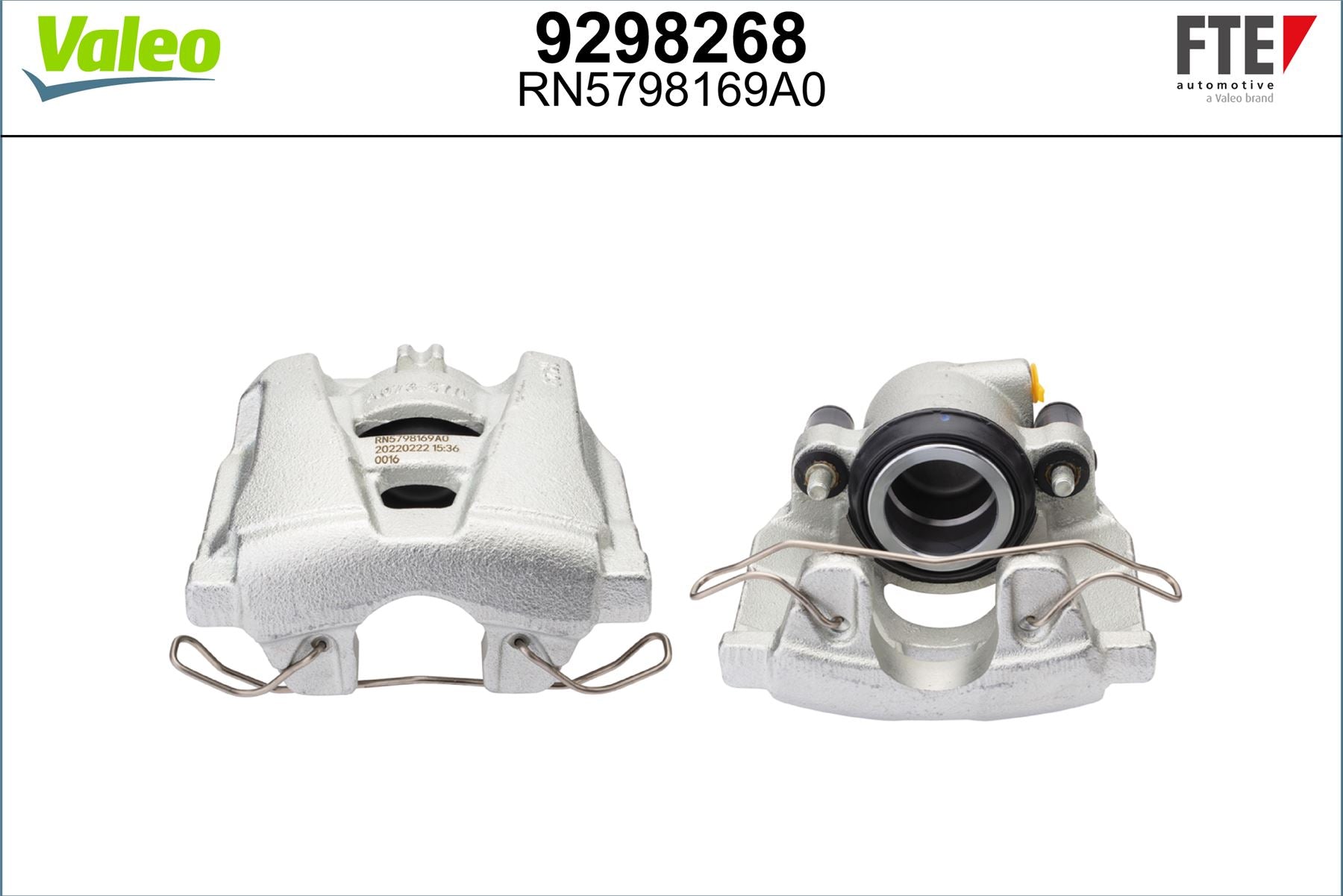 Valeo Left Brake Caliper Left for Audi, OEM quality, OEM 8K0615123C, MPN 9298268