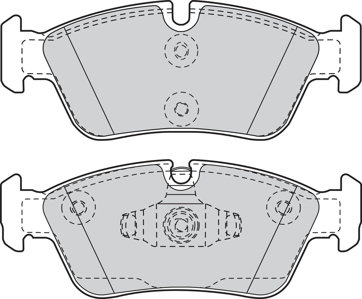 Valeo Front Brake Pad Set for BMW, OEM quality, OEM 34 11 2 288 849, MPN 302050