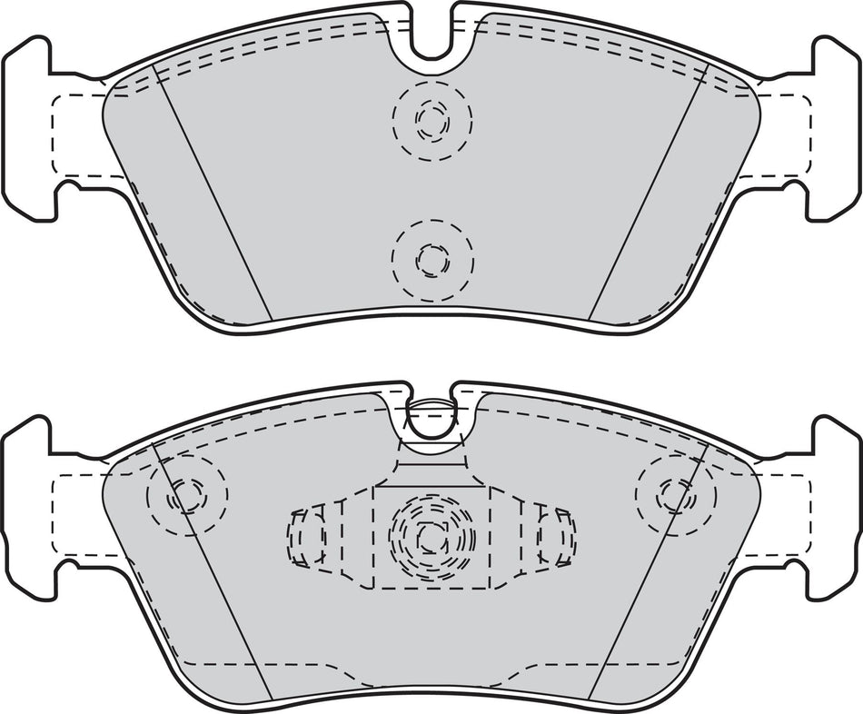 Valeo Front Brake Pad Set for BMW, OEM quality, OEM 34 11 2 288 849, MPN 302050