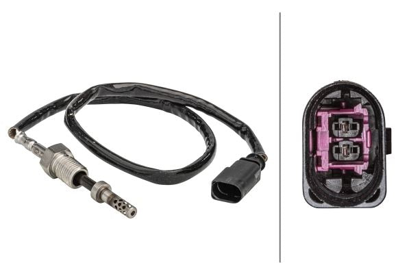 Hella Exhaust Gas Temperature Sensor for Volkswagen, OEM quality, OEM 03L906088DC, MPN 6PT 358 181-141