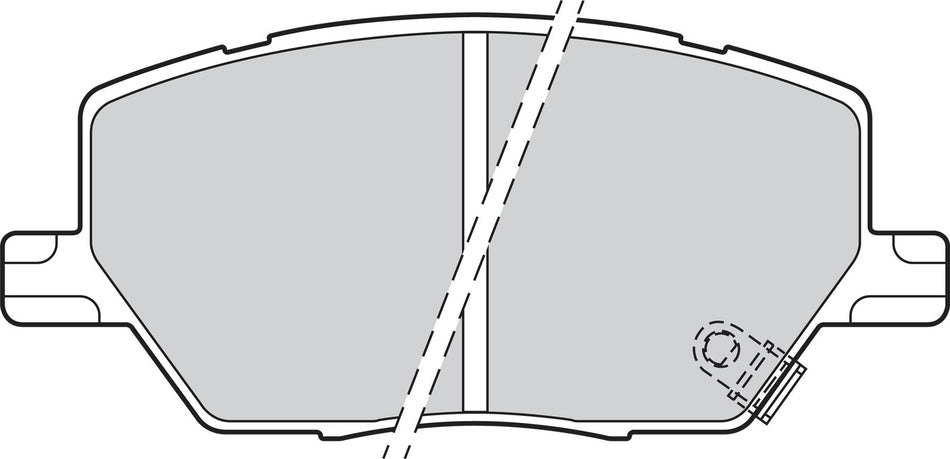 Valeo Front Brake Pad Set for Jeep & Fiat, OEM quality, OEM 52094174, MPN 302201