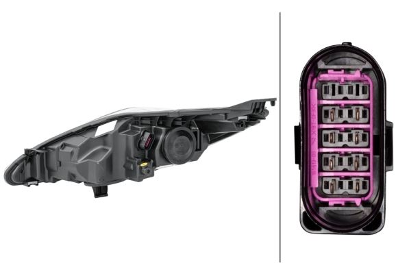 Hella Right Headlight – Ford | OEM 1 579 905, MPN 1EL 247 045-361 - View 2