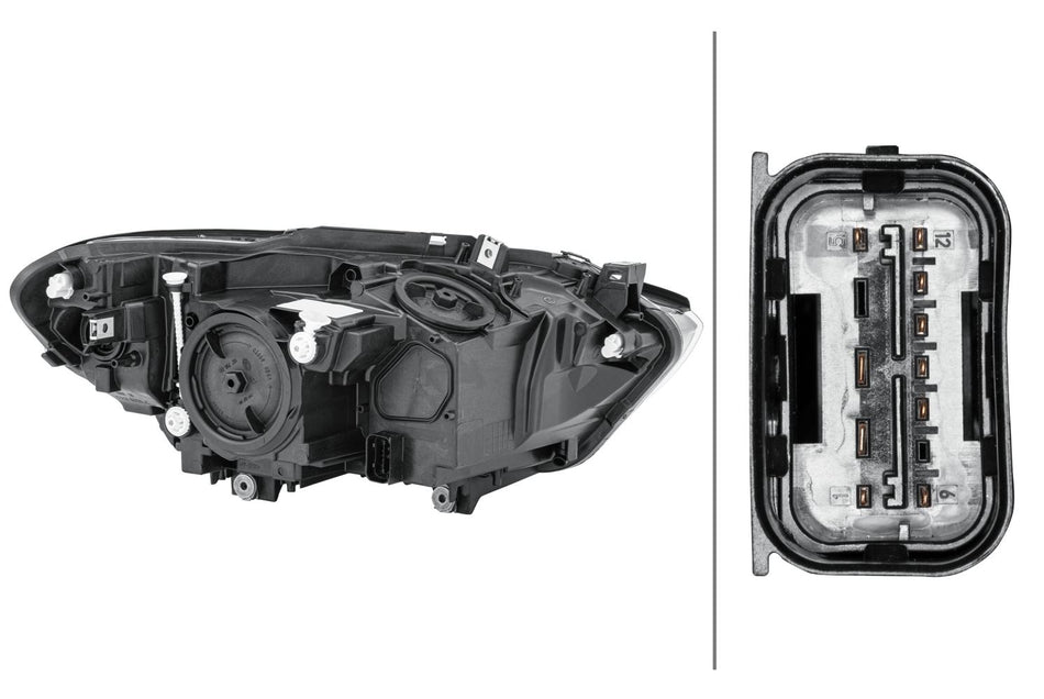 BMW 1 Series Left Headlight | Hella OEM 63 11 7 358 391
