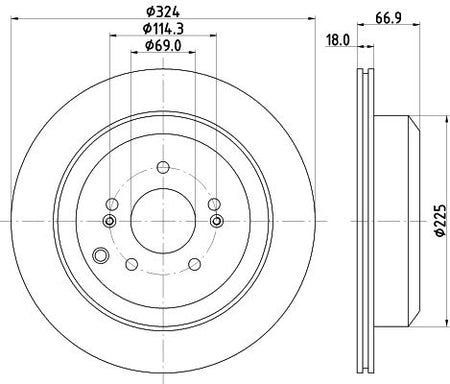 Hella Brake Disc for Hyundai, OEM quality, OEM 584113J500 - View 4