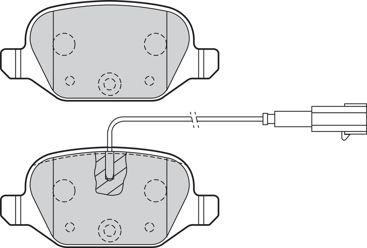 Valeo Rear Brake Pad Set for Fiat, Abarth & more, OEM quality, OEM 71770110, MPN 302141