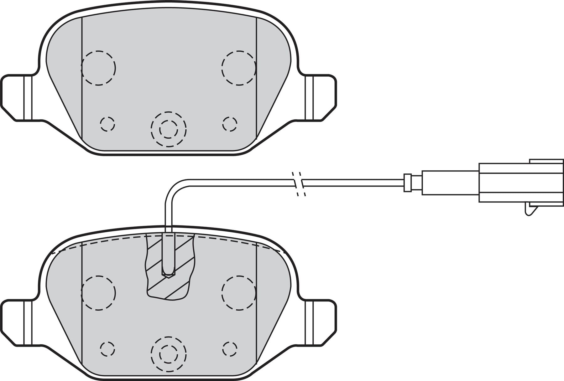 Valeo Rear Brake Pad Set for Fiat, Abarth & more, OEM quality, OEM 71770110, MPN 302141