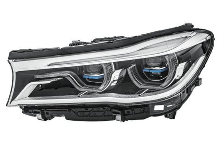 BMW 7 Series Left Headlight, Hella OEM, OEM 63117408701, MPN 1LX 354 854-191