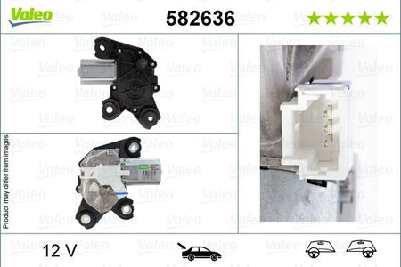 Valeo Rear Wiper Motor for Vauxhall, Citroen & more, OEM quality, OEM 9812672880, MPN 582636